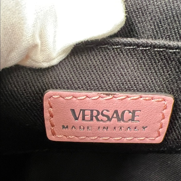 NOT AVAILABLE Versace La Medusa Light Pink Shoulder Bag Calf Leather NWOT w/COA - Picture 12 of 17